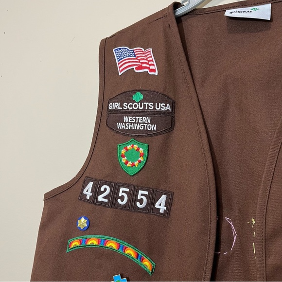 Girl Scouts Of Western Washington Uniform Vest - Picture 2 of 12